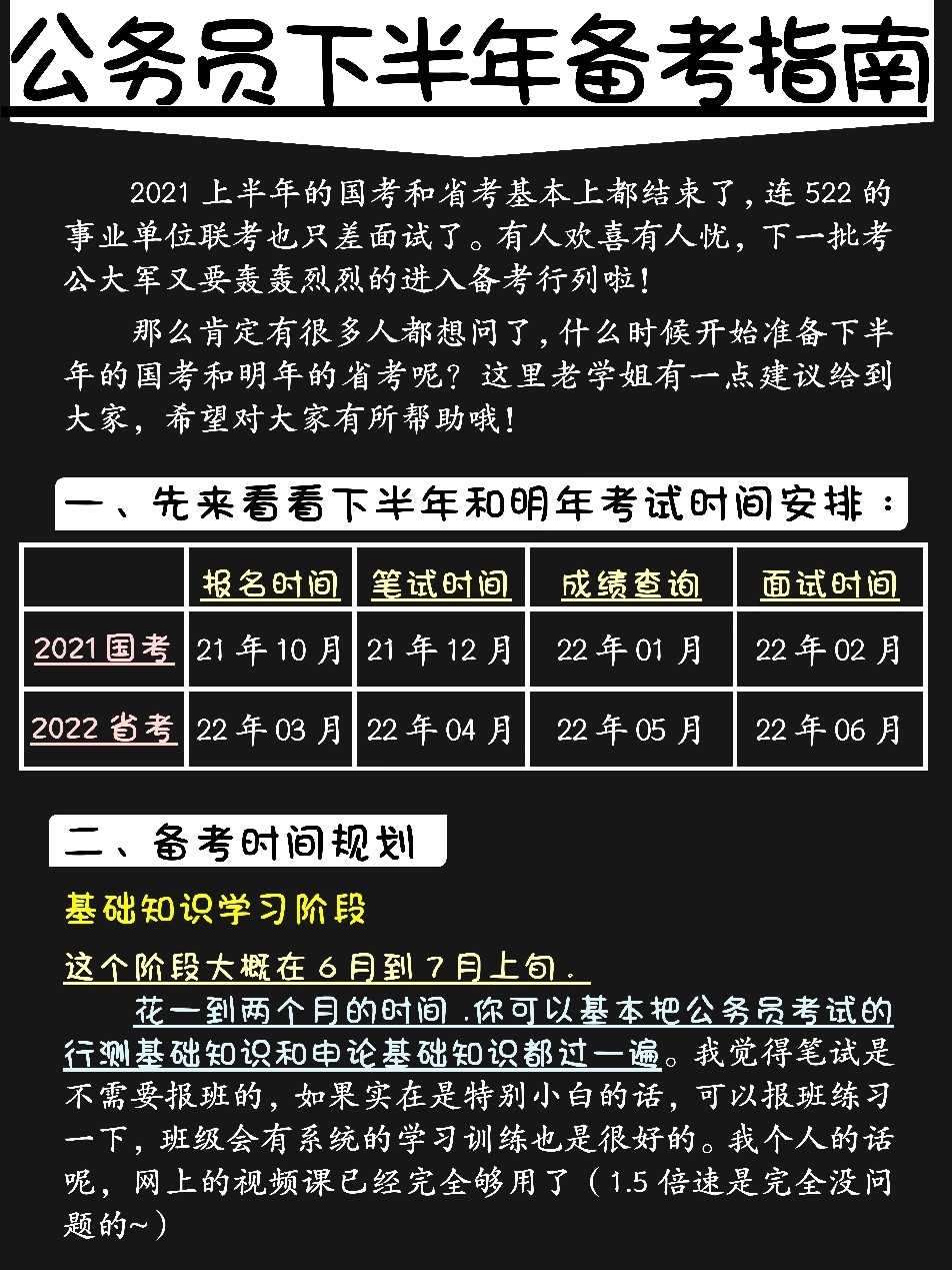 公务员备考全攻略，计划、策略与行动指南