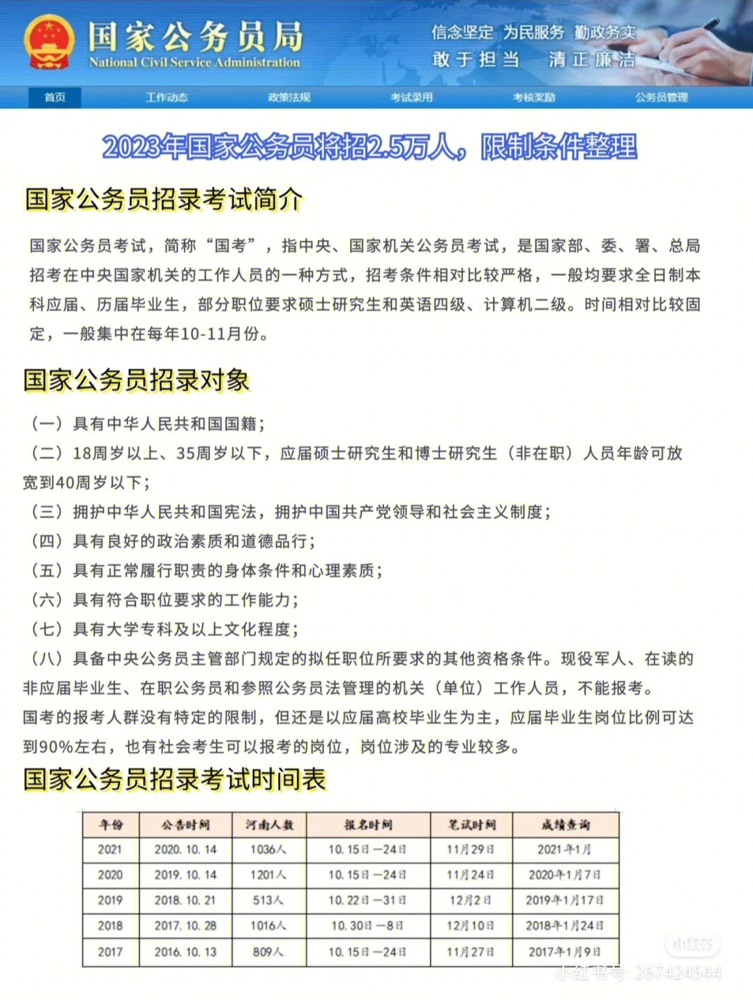 国家公务员考试报考条件与备考指南